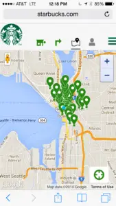 Starbucks store locator